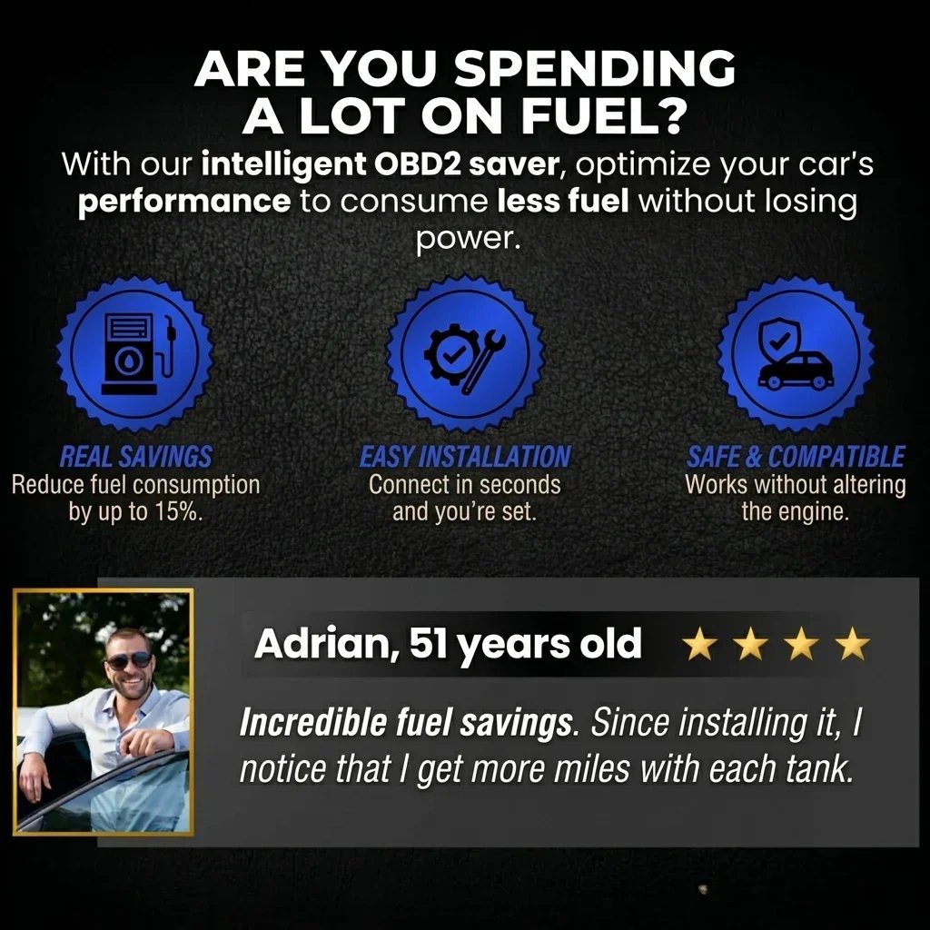 🚗 2026 New Upgrade FuelShark Fuel Sync Device – Automotive Gas Saver for Cars & Trucks, Spill Saver